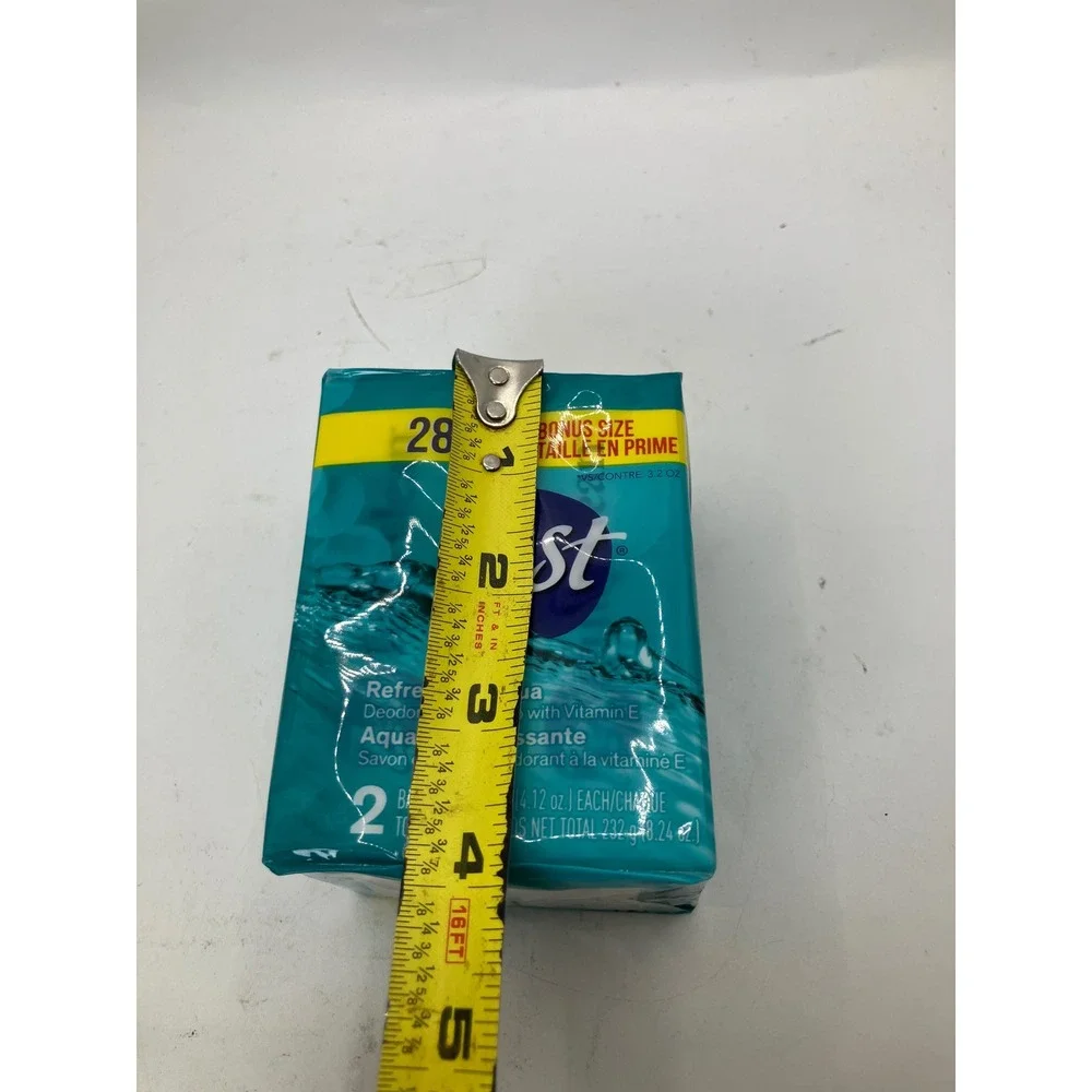 Zest Refreshing Aqua Deodorant Bar Soap with Vitamin E Bonus Size 2‎ Bars